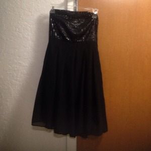 Merona Black Sequin Dress