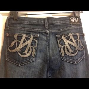 Rock & Republic Leather Pocket Jeans