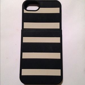 Black and White Striped Kate Spade iPhone Case