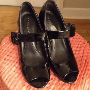 Kenneth Cole peep toe Mary Janes