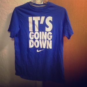 Nike blue t shirt