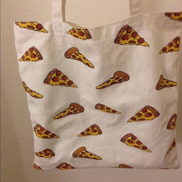 Forever 21 Pizza canvas tote