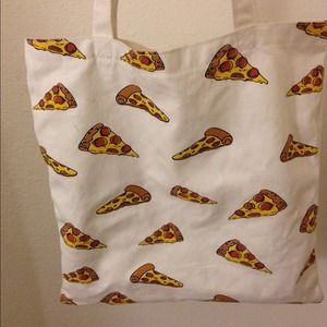 Forever 21 Pizza canvas tote