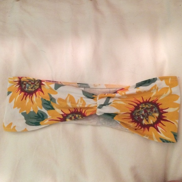 American Apparel sunflower bandeau