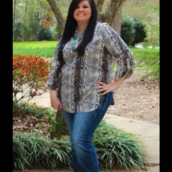 NWOT Snake Print Tunic