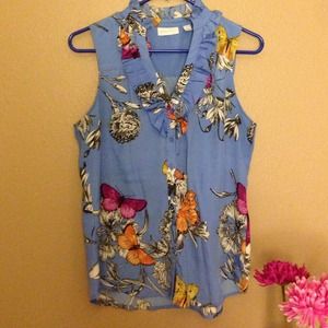 Butterfly printed blouse