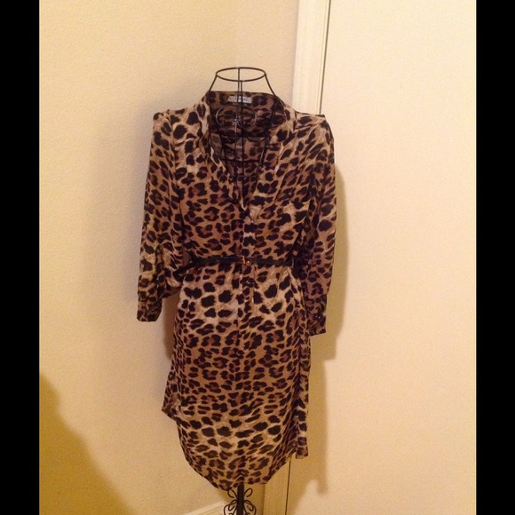 NWOT Long Leopard Tunic