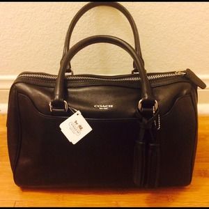 Coach black satchel