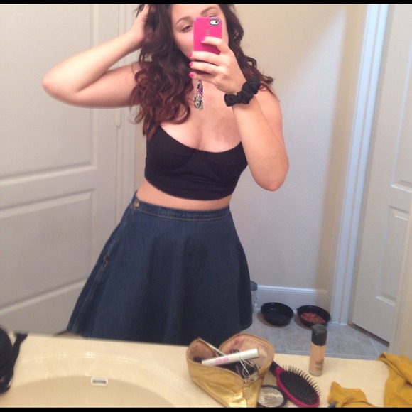 Cotton spandex underwire bustier american apparel