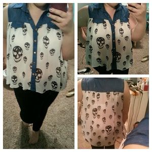 Trendy Skull top