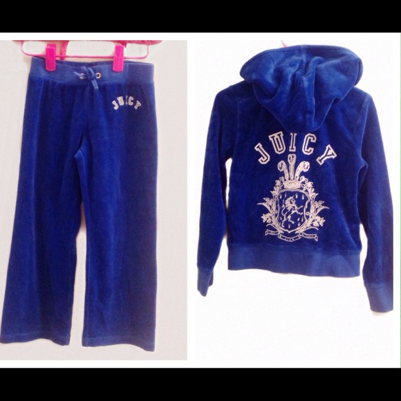 4/5- Blue Juicy Couture track suit for lil girls