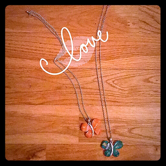 Two Butterfly Necklaces