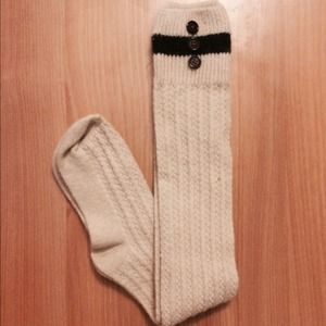 Buttoned knee high socks