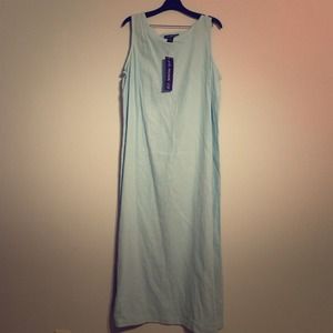 Moms estate; long linen sheath, never worn