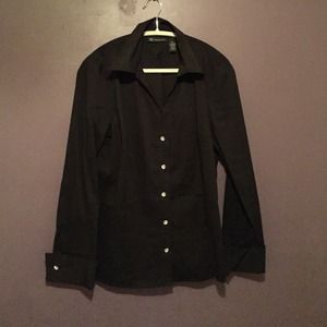 Inc Long sleeve collared blouse shirt