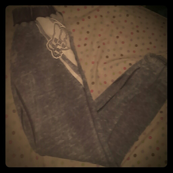 Grey and White Marked Fox Skinny Sweats