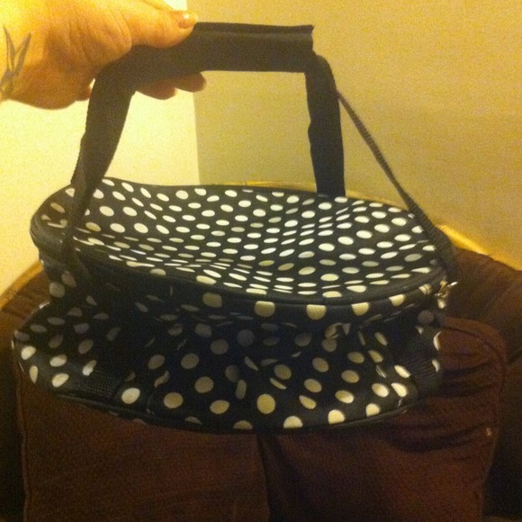 Black bag with white polka dots - Picture 3 of 3