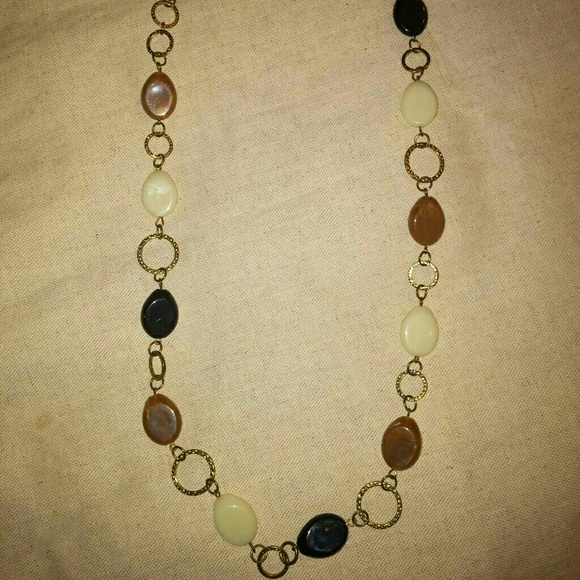Brown & Tan Beaded Necklace - Picture 5 of 5