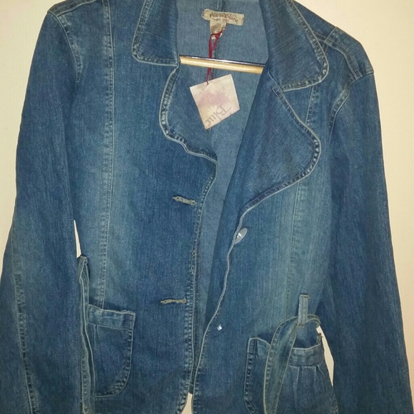 New Denim jean jacket with belt