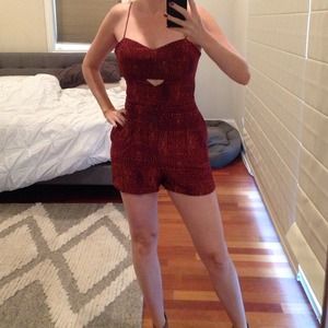 BCBG Romper with cut outs