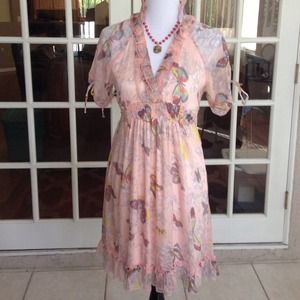 Pale Pink Butterfly Dress