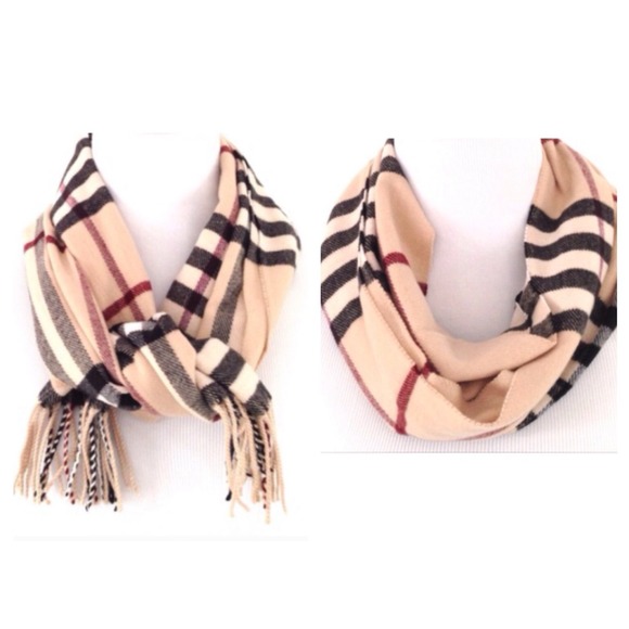 Plaid Cashmere Feel Scarf - Picture 3 of 4