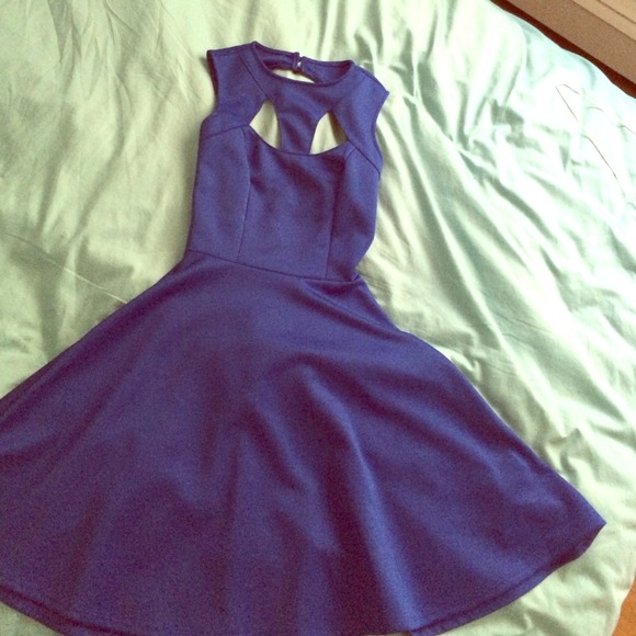 GUESS Royal blue skater dress