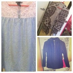 Blouse, jacket, cardigan bundle. RESERVED.