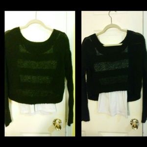 Sweater crop top