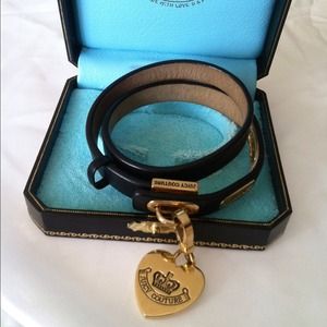 Juicy Couture leather wrap bracelet with box