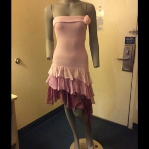 ruffled bottom BEBE dress.