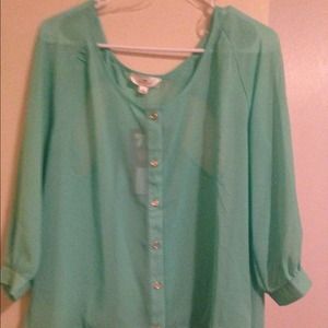 **Blue green top**