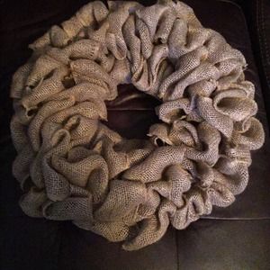 Plain Burlap Wreath