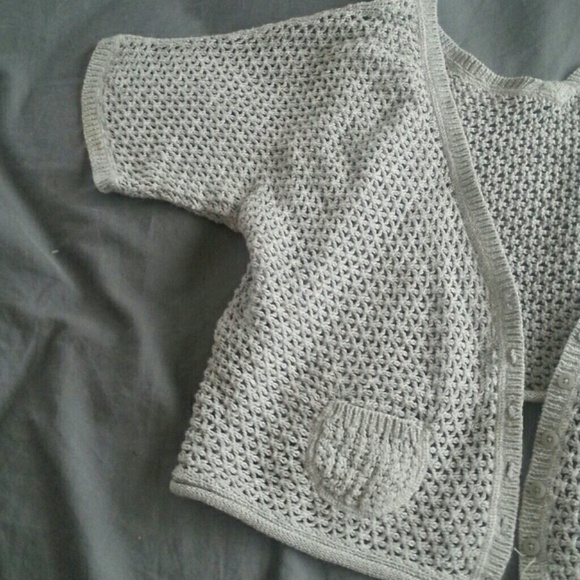 Grey knit jacket