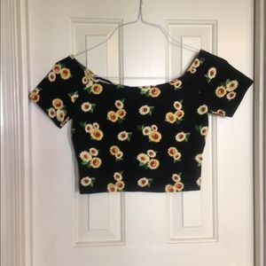 Forever 21 sunflower crop top.