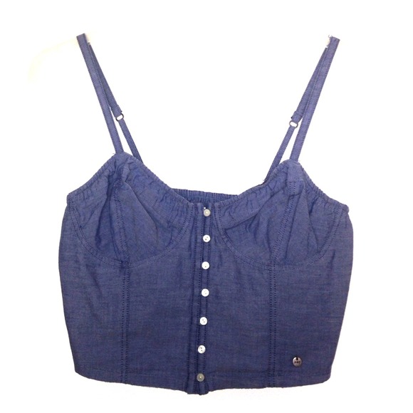 Abercrombie Denim Crop Top