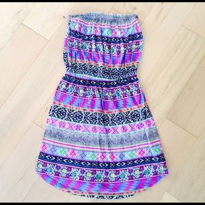Billabong Multicolored Tribal Print Dress