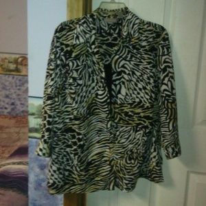 Exotic print blouse