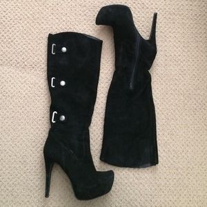 Suede Knee high boots