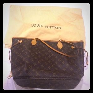 Louis Vuitton monogram neverfull tote bag