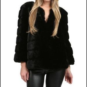 Luxury Faux Fur Trina Turk Pullover