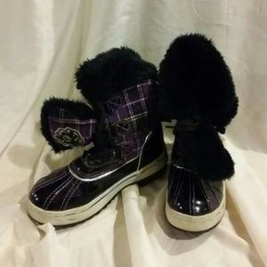Pastry Plaid Snow Boots