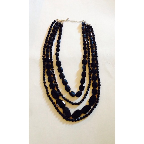 All Black statement necklace