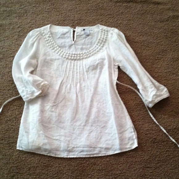 Linen 3/4 sleeve top