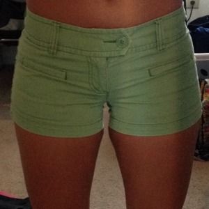Green American Eagle shorts