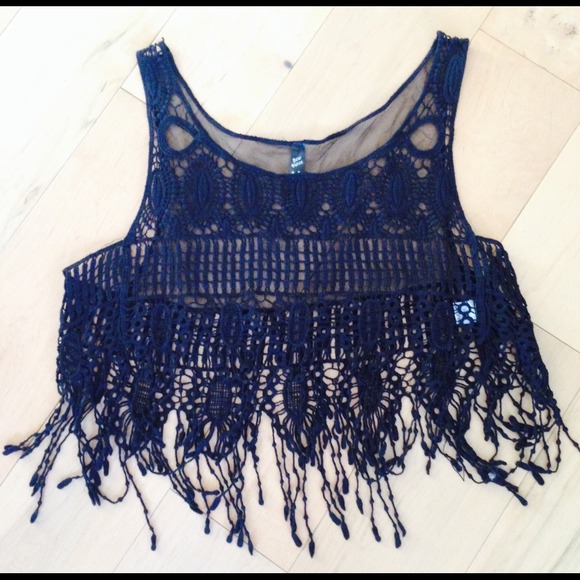 Sheer Black Crop Top