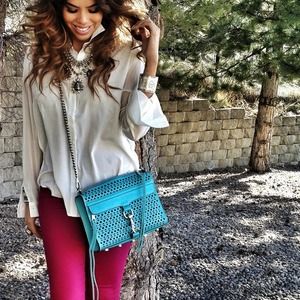 Rebecca Minkoff MAC Perforated Clutch/Bag