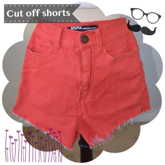 High waisted cut offs