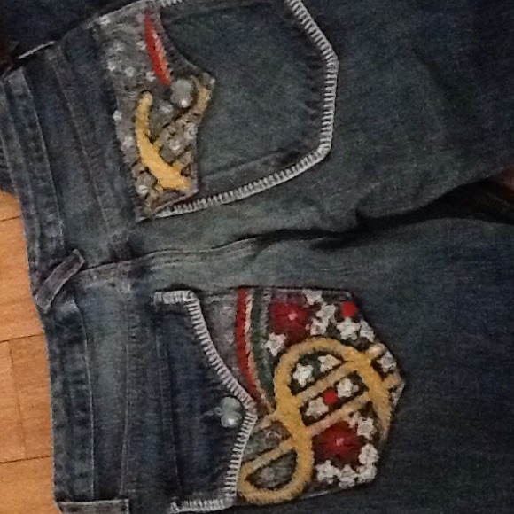 Women's sacred blue moon jeans NEW