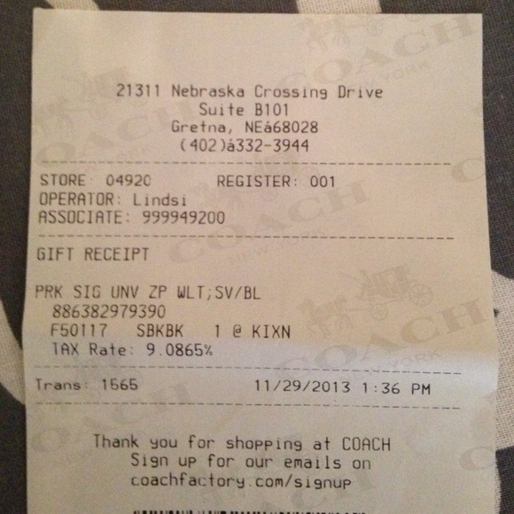 COACH park universal zip wallet - Picture 3 of 4